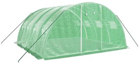 Estufa com estrutura de aço 16 m² 4x4x2 m verde