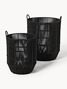 Cestos de roupa em corda artesanais Gabe, conjunto de 3