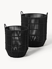 Cestos para roupa suja em corda tecidos à mão Gabe, conjunto de 2