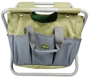 Saco para ferramentas de jardim e banco cinzento GT85
