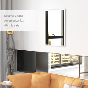 Espelho de Parede Decorativo 70x90 cm Espelho Retangular Espelho de Ca