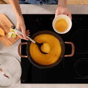 Panela Polka Fantasy 28 Pot Golden Diâmetro 28 cm, capacidade 7,1 l, alumínio forjado, revestimento antiaderente Platinum Plus Teflon, livre PFOA, ade