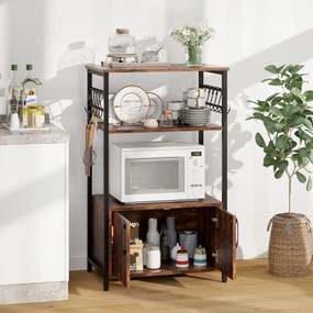 Armário de Cozinha Ravenna com 2 Prateleiras e Armário – Modelo Ravenn