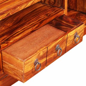 Móvel de TV madeira acácia maciça 120x30x40 cm