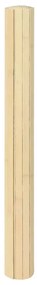 Tapete retangular 100x300 cm bambu cor natural clara
