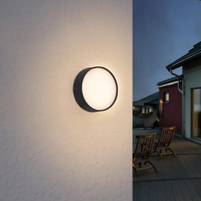 Candeeiro de Parede Exterior Moderno Preto com LED IP65 - Dop