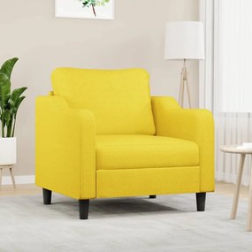 Poltrona 60 cm tecido amarelo-claro
