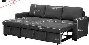 Chaiselongue Paton (c/cama | 224cm )