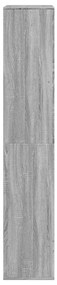 Estante 100x33x175 cm derivados de madeira cinzento sonoma