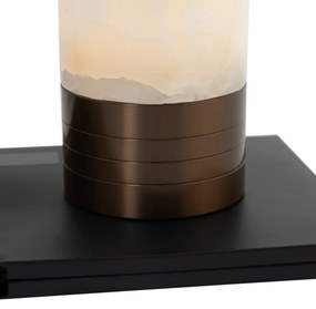 LED Conjunto de 2 Candeeiros de Mesa Bronze Escuro RGBW Recarregáveis - Alessia Art Deco