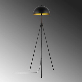 Candeeiro de Pé Can – Preto – 50 x 50 cm, Altura 170 cm