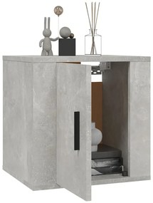 Móvel de TV de parede 40x34,5x40 cm cinzento cimento