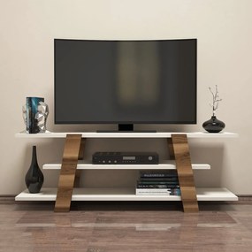 ****  
Móvel TV Flower – Nogueira e Creme – 120x42x33,6 cm

**