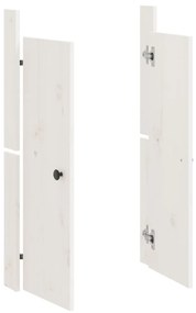 Portas de cozinha para exterior 50x9x82 cm pinho maciço branco