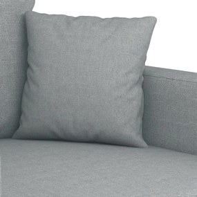 Poltrona tecido 60 cm cinzento-claro