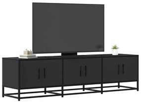 Móvel para TV 150x35x41 cm derivados de madeira/metal preto