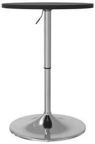 Mesa de bar 50x50x90 cm derivados de madeira/aço cromado preto