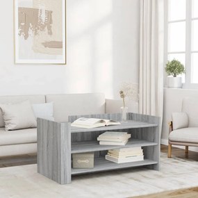 Mesa de centro 100x50x50cm derivados de madeira cinzento sonoma
