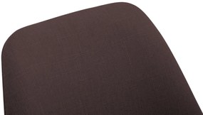 Cadeira de cozinha e sala de jantar Borneo V2 em tecido 48 x 84 x 55 cm Castanho