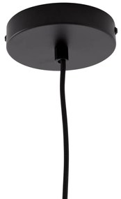 Candeeiro suspenso retro preto com abajur taupe - Felt Retro