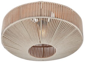 Japandi plafondlamp bruin met touw - Svea Japandi