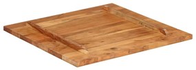 Tampo de mesa madeira de acácia maciça 25-27 mm 70x70 cm