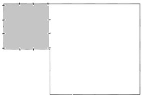 Canil para cães 6,05 m² aço preto