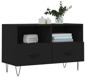 Móvel p/ TV 80x36x50 cm derivados de madeira preto