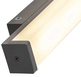 LED Candeeiro de parede preto 32 cm IP44 - Cascada Moderno