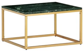 Mesa de centro 60x60x35cm pedra genuína textura mármore verde