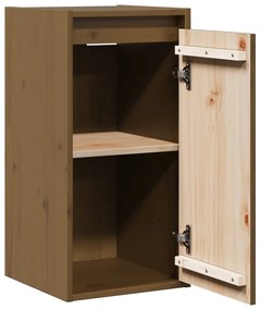 Armários de parede 2 pcs 30x30x60 cm pinho maciço castanho mel