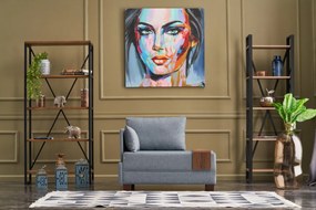Sofá de 1 Lugar Fly – Azul – 100x80x75 cm