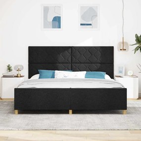 Cama vidaXL Preta 200x200 cm em Tecido