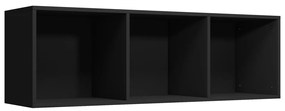 Estante/móvel de TV 36x30x114 cm contraplacado preto