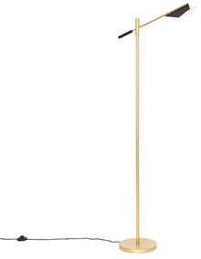 Candeeiro de pé design preto com ouro - Sinem Design