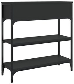 Mesa consola 72,5x25x75 cm derivados de madeira preto