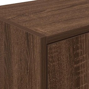 Armários de parede para garagem 2pcs derivados de madeira