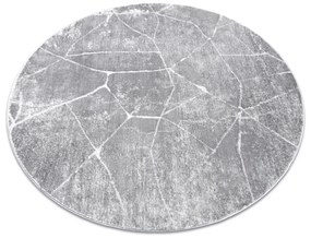Tapete MEFE moderno  Circulo 2783 Mármore  - Structural dois níveis de lã cinza cinzento