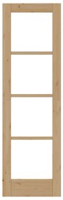 Porta Interior com Vidro 'ORKDAL'61x198,5x4 cm Madeira Sólida Pinus
