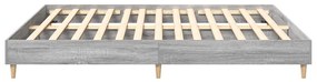 Estrutura de cama sem colchão 180x200 cm sonoma cinzento