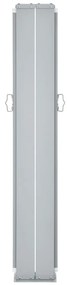 Toldo lateral retrátil 140x1000 cm castanho