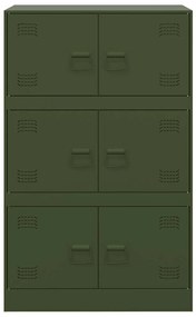 Aparador 67x39x107 cm aço verde azeitona