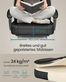 Cadeira gaming com apoio para os pés, apoio para a cabeça e almofada lombar, preto e cinza-ardósia