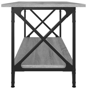 Mesa de centro 100x45x45cm derivados madeira/ferro cinza sonoma