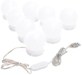 Iluminação Para Toucador -  Com 8 Lâmpadas LED -  Branco, Quente e Fri