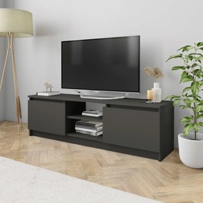 vidaXL Móvel de TV 120x30x35,5 cm contraplacado cinzento