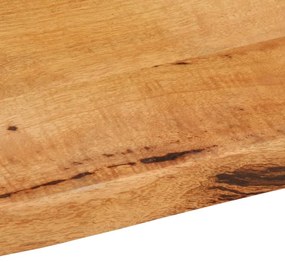 Tampo de mesa c/ borda viva 110x60x2,5 cm mangueira maciça