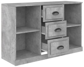 Aparador 104,5x35,5x67,5 cm derivados de madeira cinza cimento