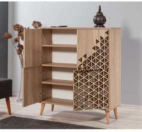 Armário Multiusos Multilux – Carvalho Sonoma – 95x111x36 cm