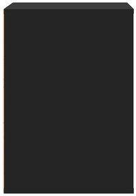 Cómoda com 3 Gavetas - 60x41x58 cm - derivados de madeira - preto